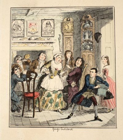 Möge ich verflucht sein, murmelte Jack Sheppard, wenn ich jemals wieder versuche, ehrlich zu sein, Illustration aus Jack Sheppard: Eine Romanze von William Harrison Ainsworth von George Cruikshank